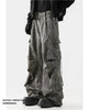 Dark Gray Drape Cargo Pants ACRARDIC
