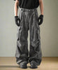 Dark Gray Drape Cargo Pants ACRARDIC