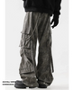 Dark Gray Drape Cargo Pants ACRARDIC