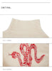Snake motif knit sweater