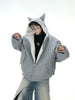 Long sleeve T-shirt with stylish fit and comfortable length with hooded