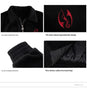 Embroidered Short Cleanfit Jacket Men Woolen Thickened Zipper Outerwear