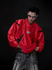 V collar padded shoulder Retro sports tees