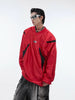V collar padded shoulder Retro sports tees