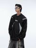 V collar padded shoulder Retro sports tees