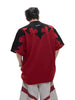 Stitching Burnt Flower Rhinestone Tees