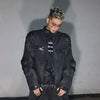 Armored Patchwork Biker Jacket