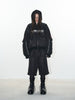 Two-Piece Sports Badge Print Hooded Cotton Jacket