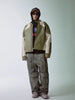 Oversize Structured PU Leather Jacket
