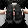 Men'S Slip-On Sandals - Casual Summer Shoes with Round Toe, Soft Faux Upper