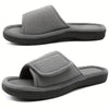 Women's Adjustable Flat Slip-On Slippers with Light Beige