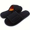 Men's Open Toe Breathable Slippers With Hook & Loop Fastener