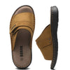 Men'S Genuine Faux Leather Slip-On Sandals