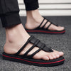 Men'S Casual Slip-On Sandals - Brown Strap