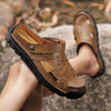 Men'S Slip-On Casual Sandals - Breathable Faux Upper, Cushioned TPR Sole
