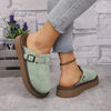 Slip-On Loafers - Soft PU Cover with Thick Rubber Sole, Comfortable Ankle Strap Shoes