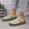 Slip-On Loafers - Soft PU Cover with Thick Rubber Sole, Comfortable Ankle Strap Shoes