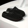 Breathable Closed-Toe Shoes with Non-Slip Rubber Sole, Cushioned Insole
