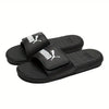 Unisex Breathable Summer Shoes with Closure, White & Black Design, Faux Upper & Rubber Sole