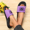 Orthopedic Slide Sandals, Lightweight Arch Support, Adjustable Strap, Open Toe, EVA Upper & Insole, MD Sole, Fabric Lining