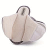 Stylish Plush Lined Home Slippers, Soft Sole Open Toe Adjustment Warm Slippers, Mute Non-slip Indoor Floor Slippers