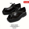 Men's Chic Solid Colour Rubber Sole Lace Up Boots