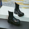 Men's Stylish Chelsea Boots - Durable Rubber Sole, Thick Platform for Height Boost, Slip-On Design