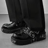 Men'S Chunky Platform Ankle Boots - Synthetic Cover Upper, Rubber Sole, Lace-Up Ankle Support