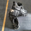 Punk Style Derby Shoes with Metal Studs & Buckle Closure - Thick Platform Sole for Height, Upper & Rubber Outsole