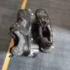 Punk Style Derby Shoes with Metal Studs & Buckle Closure - Thick Platform Sole for Height, Upper & Rubber Outsole