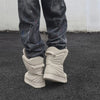 High-Top Casual Sneakers | Ultra-Fine Synthetic Snow Boots | Quilted Design | Warm Fabric Lining | Durable Rubber Sole | Slip-On with Side Zipper