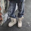 High-Top Casual Sneakers | Ultra-Fine Synthetic Snow Boots | Quilted Design | Warm Fabric Lining | Durable Rubber Sole | Slip-On with Side Zipper