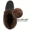 knixmax Men's Warm-Lined High Quality Snow Boots with Non-Slip TPR Soles, Ankle Support & Adjustable Closure