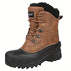 Riemot Men's High Quality Snow Boots - Durable, Non-Slip Traction Sole for Hiking, Trekking & Gardening - Warm Fleece Lined Ankle Support, Lace-Up Closure