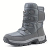 Snow Boots - Comfortable, Non-Slip TPR Sole, Lace-Up Outdoor Hiking & Casual Shoes with Warm Fleece Lining, Leisure Style, Outdoor Style