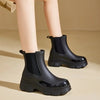 Women's High Quality PVC Rain Boots with Cushioned Sole - Slip-Resistant Lightweight Ankle Boots for Outdoor, Casual & Formal Use, Round Toe