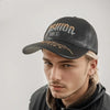 Genuine Leather Baseball Cap - Breathable, Embroidered Design