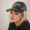 Genuine Leather Baseball Cap - Breathable, Embroidered Design