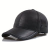 Lightweight Sheep Leather Baseball Cap - Fashionable Slim Fit, Breathable Unisex Design