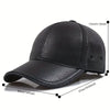 Lightweight Sheep Leather Baseball Cap - Fashionable Slim Fit, Breathable Unisex Design
