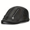 Genuine Leather Cap Made of Top Layer Cowhide