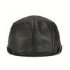 Genuine Leather Cap Made of Top Layer Cowhide