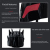 Premium Resin Black Spike Mask with Red Accents - Perfect for Halloween, Easter, and Hanukkah