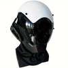 Futuristic Cyberpunk Mask: Black and White Dual Tone