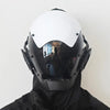 Futuristic Cyberpunk Mask: Black and White Dual Tone