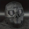 Futuristic Black Hooded Mask with Goggles - Durable Nylon