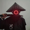 Cyberpunk Face Mask Helmet Fashion Cool Costume Luminous Mask Tactical Mask With LED Light