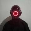 Cyberpunk Face Mask Helmet Fashion Cool Costume Luminous Mask Tactical Mask With LED Light