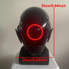 Cyberpunk Face Mask Helmet Fashion Cool Costume Luminous Mask Tactical Mask With LED Light