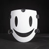 White Cosplay Mask with Black Smile Design